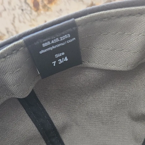 Men's STORMY KROMER Olive Green Cap Hat Sz 7 3/4 - Picture 4 of 4